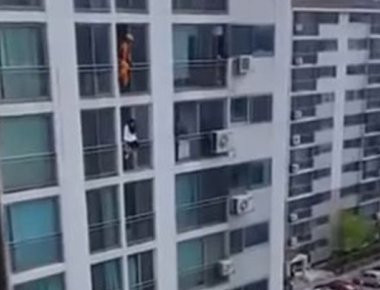 Πυροσβέστης σώζει γυναίκα από την αυτοκτονία επιλέγοντας τον πιο ... επικίνδυνο τρόπο! (βίντεο)